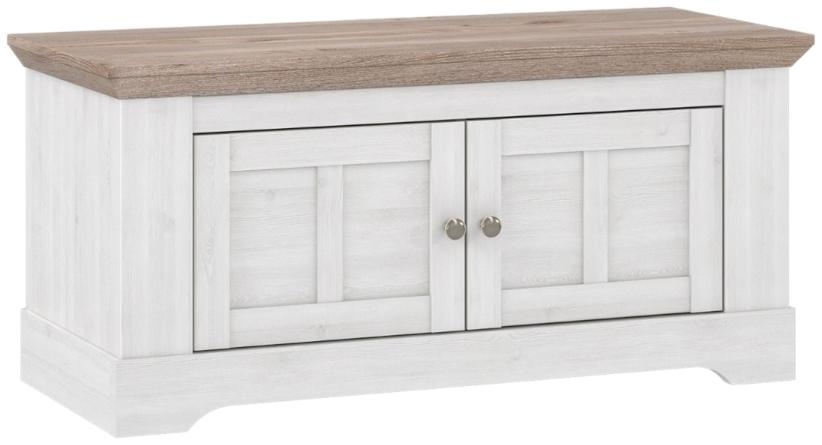 Product photograph of Illopa White Storage Bench from Choice Furniture Superstore.