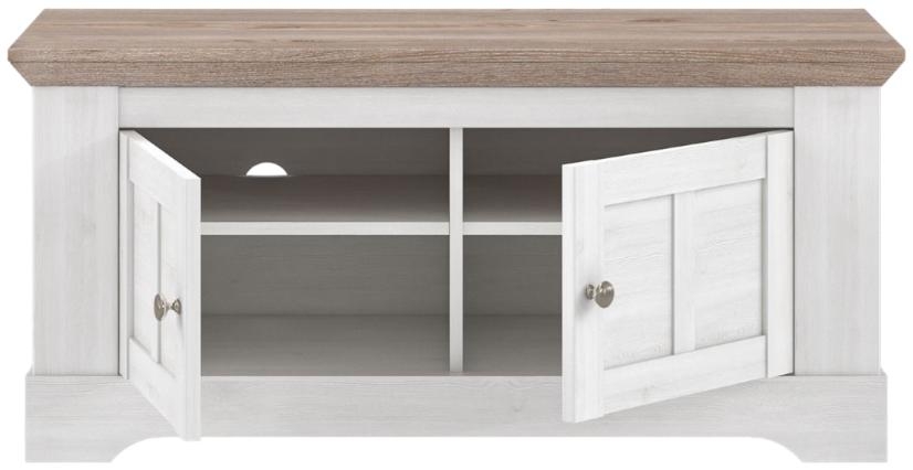 Product photograph of Illopa Oak Nelson And Snowy Oak 2 Door Bench from Choice Furniture Superstore.