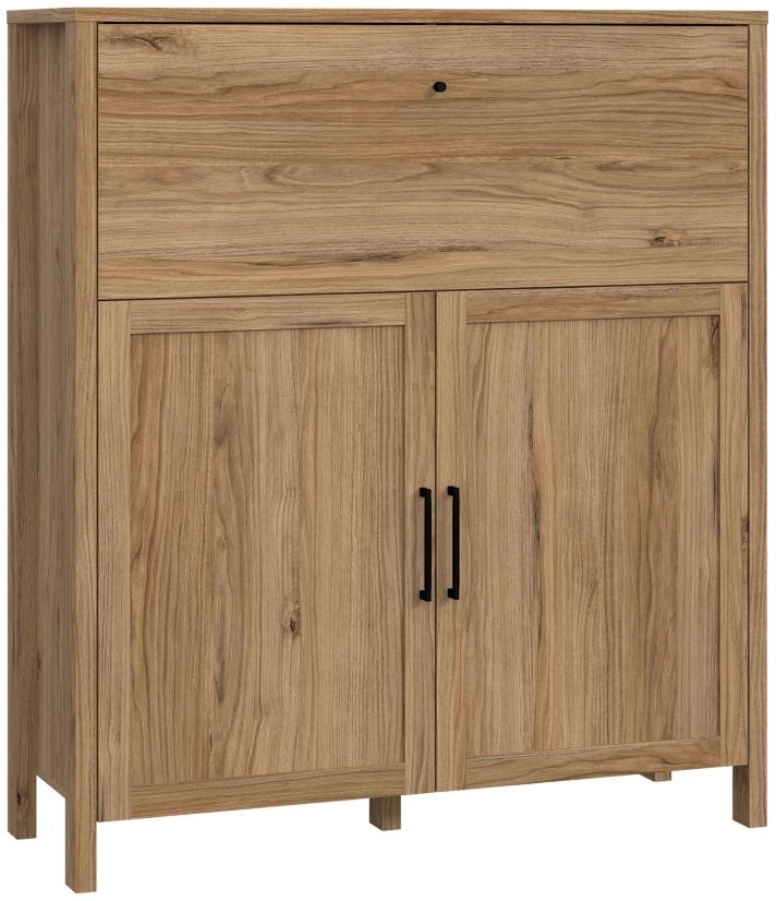 Product photograph of Malte Brun Waterford Oak Bar Chest from Choice Furniture Superstore.