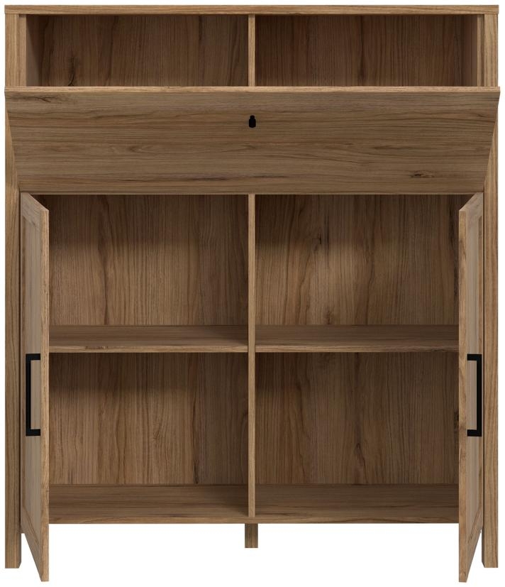 Product photograph of Malte Brun Waterford Oak Bar Chest from Choice Furniture Superstore.