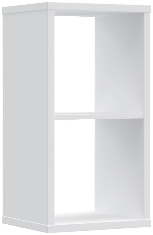 Product photograph of Mauro White Gloss Open Shelving Unit from Choice Furniture Superstore.