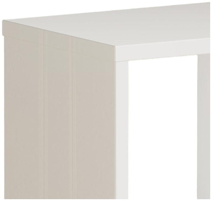 Product photograph of Mauro White Gloss Open Shelving Unit from Choice Furniture Superstore.