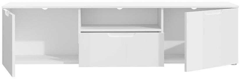 Product photograph of Sienna High Gloss White 2 Door Tv Unit from Choice Furniture Superstore.