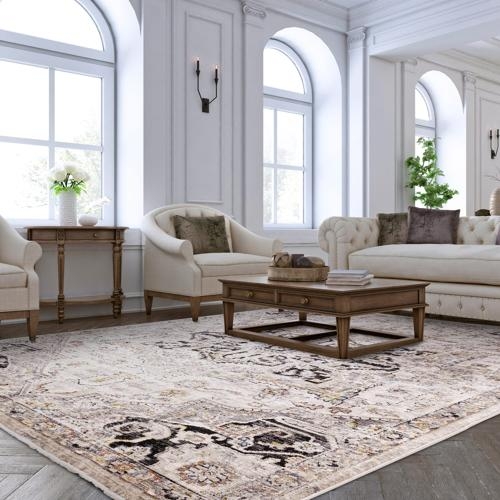 Product photograph of Asiatic Sovereign Medallion Antique Rug - 120cm X 166cm from Choice Furniture Superstore.