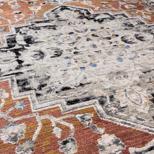 Product photograph of Asiatic Sovereign Medallion Terracotta Rug - 120cm X 166cm from Choice Furniture Superstore.