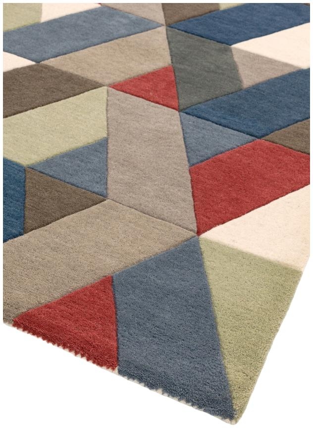 Product photograph of Asiatic Funk Chevron 01 Multi Coloured Rug from Choice Furniture Superstore.