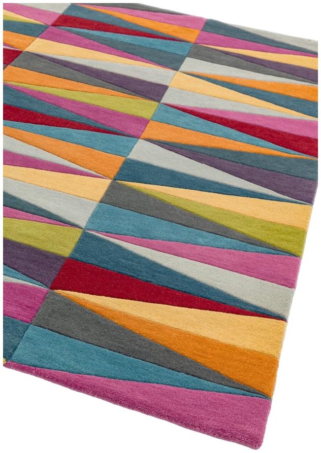 Product photograph of Asiatic Funk Triangles 08 Multi Coloured Rug from Choice Furniture Superstore.