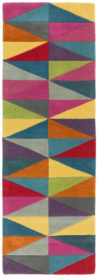 Product photograph of Asiatic Funk Triangles 08 Multi Coloured Rug from Choice Furniture Superstore.