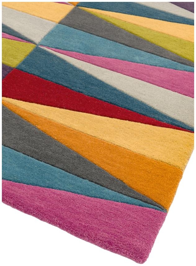 Product photograph of Asiatic Funk Triangles 08 Multi Coloured Rug from Choice Furniture Superstore.