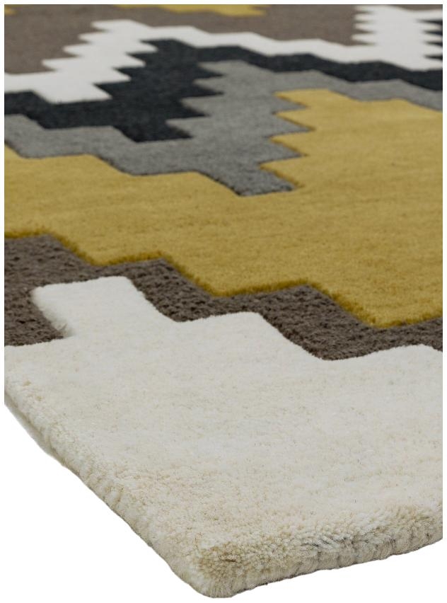 Product photograph of Asiatic Matrix Cuzzo 69 Mustard Rug from Choice Furniture Superstore.