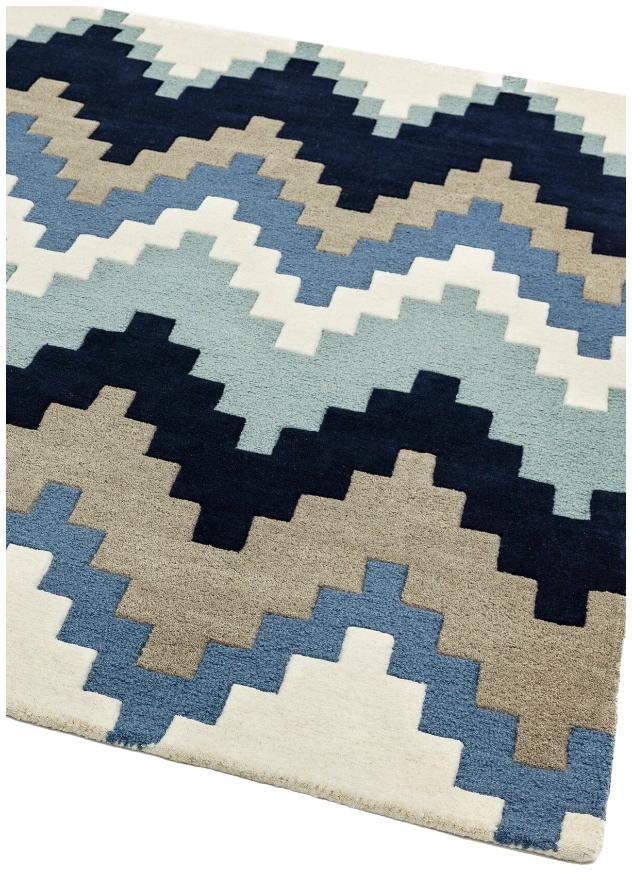 Product photograph of Asiatic Matrix Cuzzo 70 Blue Rug from Choice Furniture Superstore.