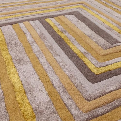 Product photograph of Asiatic Matrix Network 79 Gold Rug from Choice Furniture Superstore.