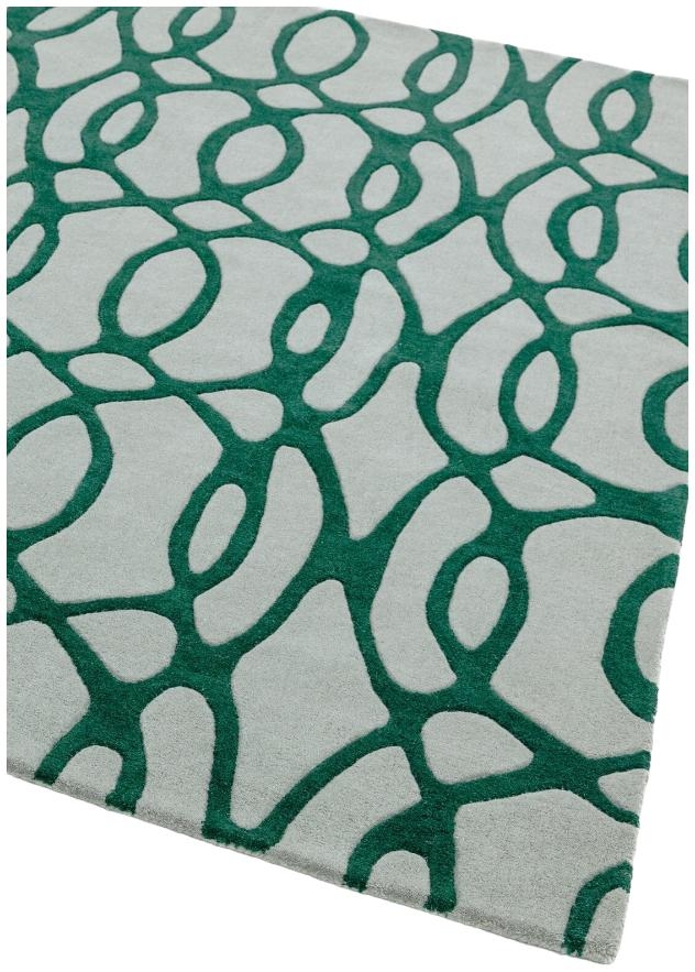 Product photograph of Asiatic Matrix Wire 38 Green Rug from Choice Furniture Superstore.