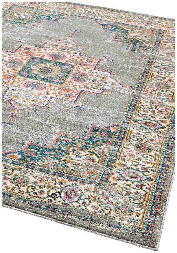 Product photograph of Asiatic Colt Medallion Cl02 Grey Rug from Choice Furniture Superstore.