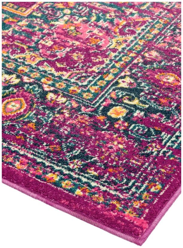 Product photograph of Asiatic Colt Medallion Cl04 Fuchsia Rug from Choice Furniture Superstore.