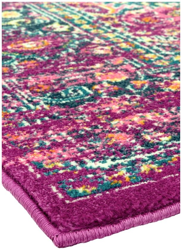 Product photograph of Asiatic Colt Medallion Cl04 Fuchsia Rug from Choice Furniture Superstore.