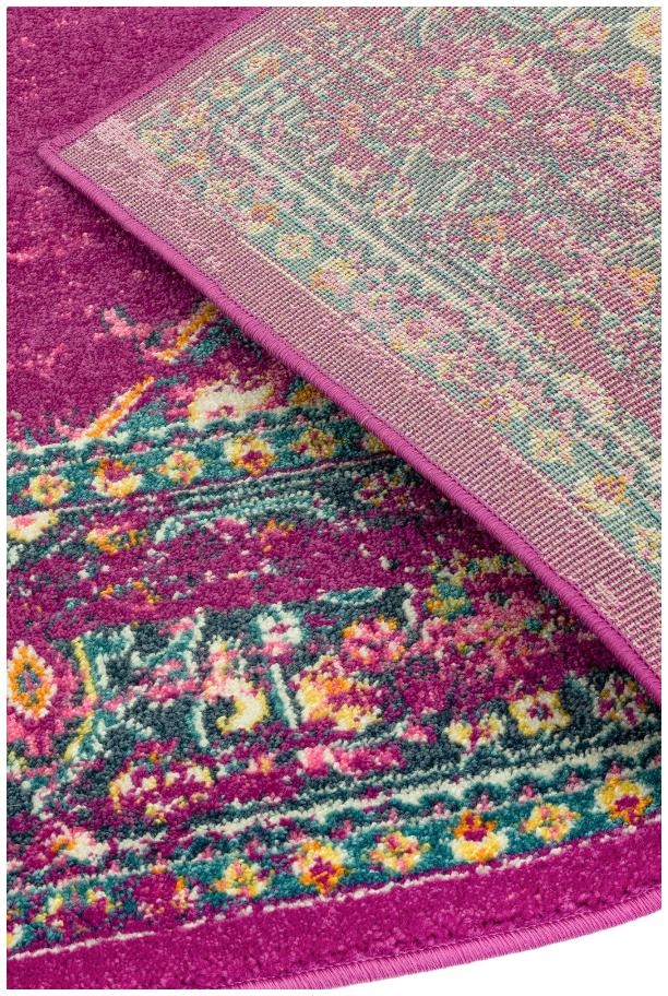 Product photograph of Asiatic Colt Medallion Cl04 Fuchsia Rug from Choice Furniture Superstore.