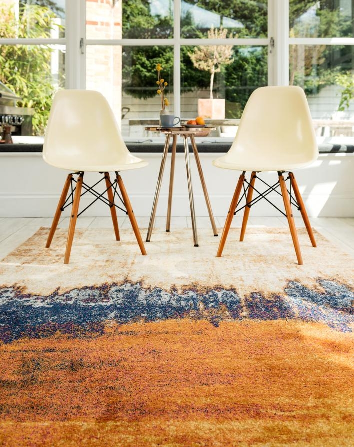 Product photograph of Asiatic Nova Nv04 Distress Orange Rug from Choice Furniture Superstore.