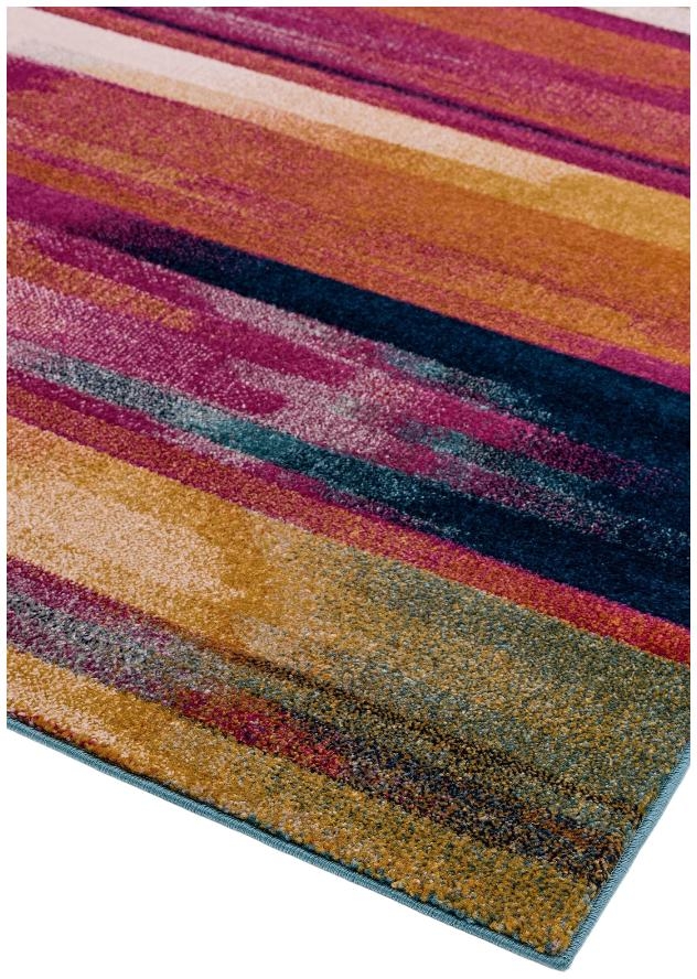 Product photograph of Asiatic Nova Nv05 Stripe Multi Coloured Rug from Choice Furniture Superstore.