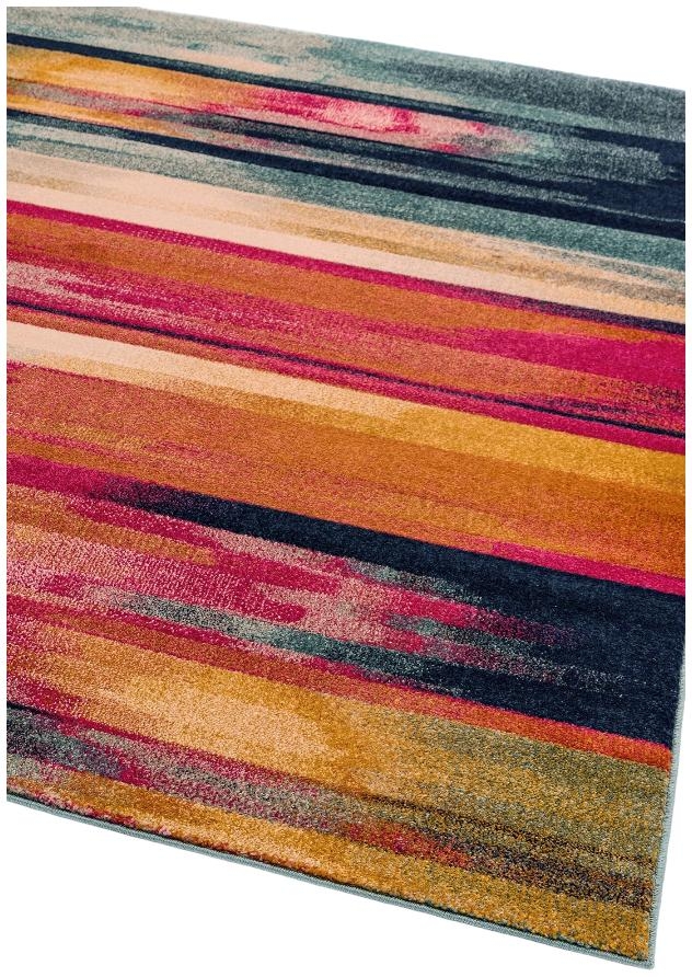 Product photograph of Asiatic Nova Nv05 Stripe Multi Coloured Rug from Choice Furniture Superstore.