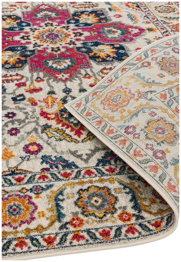 Product photograph of Asiatic Nova Nv24 White Multi Coloured Rug from Choice Furniture Superstore.