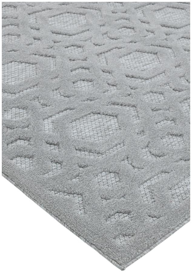 Product photograph of Asiatic Salta Geometric Silver Sa03 Rug - 66cm X 240cm from Choice Furniture Superstore.