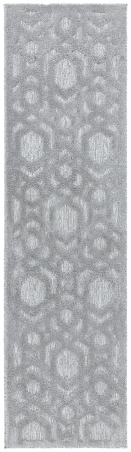 Product photograph of Asiatic Salta Geometric Silver Sa03 Rug - 66cm X 240cm from Choice Furniture Superstore.