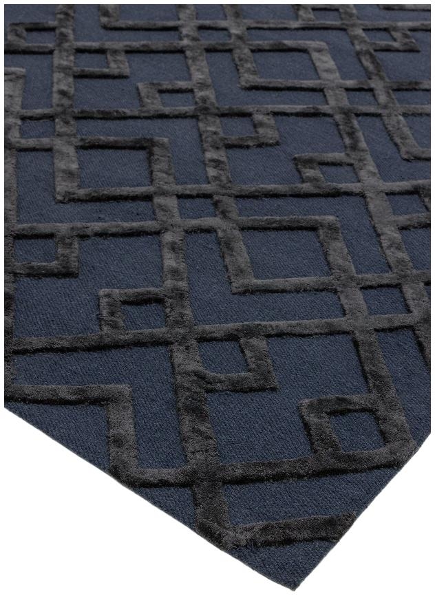Product photograph of Asiatic Dixon Trellis Black Rug from Choice Furniture Superstore.