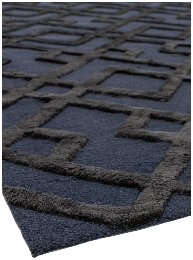 Product photograph of Asiatic Dixon Trellis Black Rug from Choice Furniture Superstore.