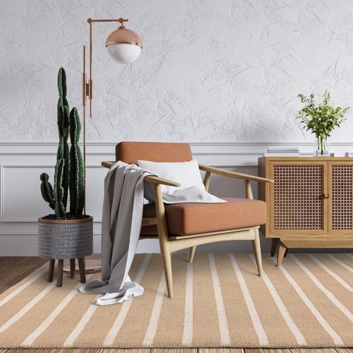 Product photograph of Asiatic Global Stripe Cream Rug from Choice Furniture Superstore.