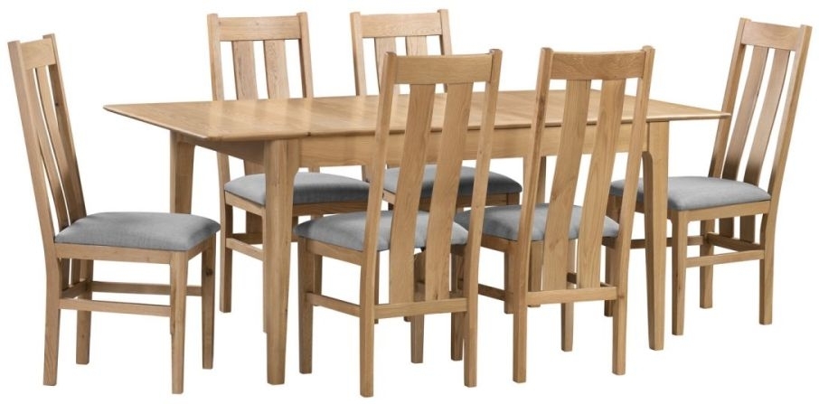 Product photograph of Clearance - Cotswold Oak Dining Chair Sold In Pairs - D595 96 from Choice Furniture Superstore.