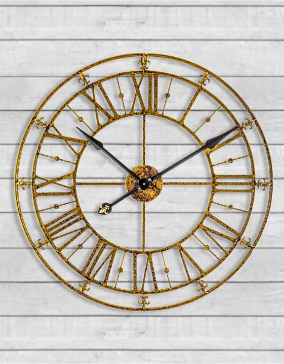 Product photograph of Medium Skeleton Wall Clock - 76cm X 76cm from Choice Furniture Superstore.