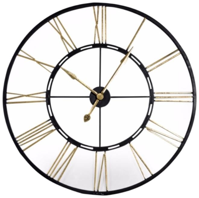 Product photograph of Large Skeleton Wall Clock - 110cm X 110cm from Choice Furniture Superstore.