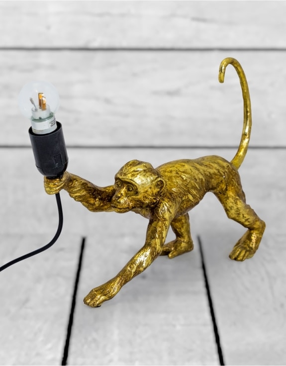 Product photograph of Crawling Monkey Table Lamp from Choice Furniture Superstore.