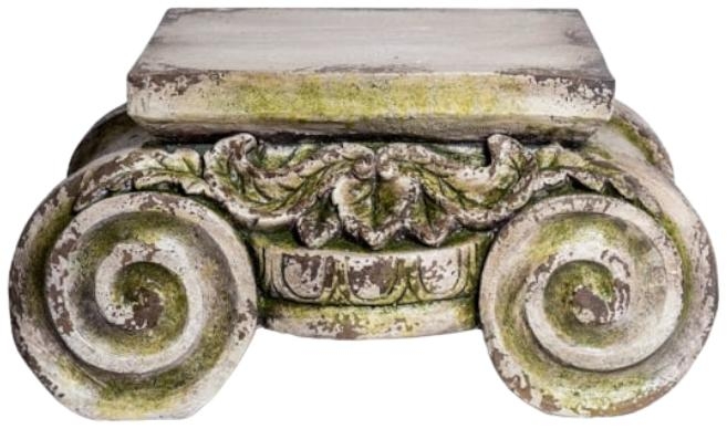 Large Ionic Capital Pedestal Plant Stand