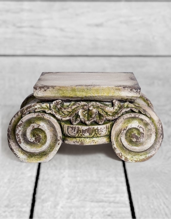 Large Ionic Capital Pedestal Plant Stand