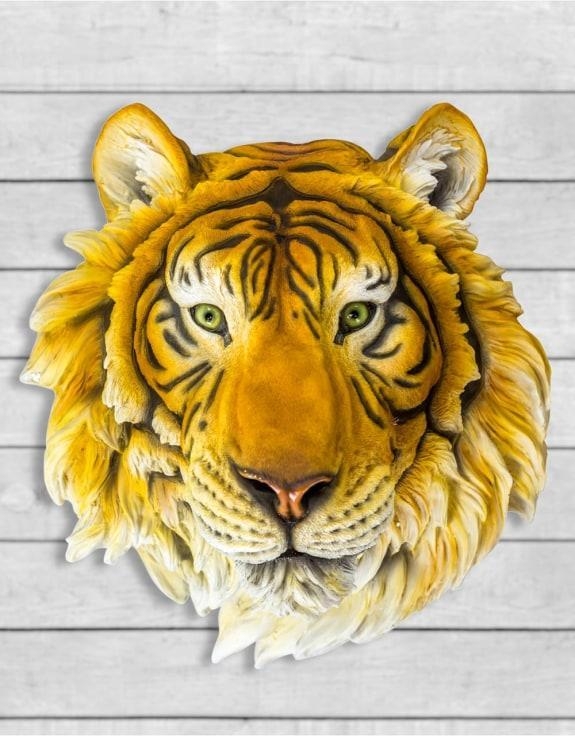 Product photograph of Large Tiger Wall Head from Choice Furniture Superstore.