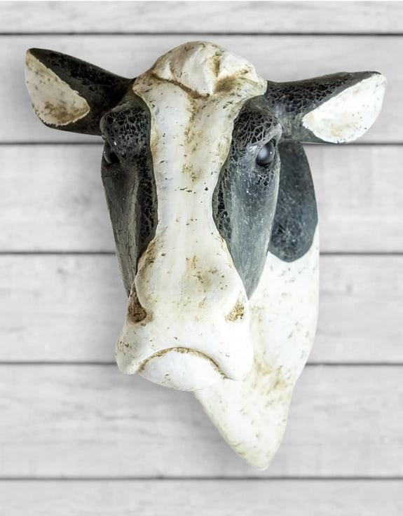 Product photograph of Extra Large Friesian Cow Wall Head from Choice Furniture Superstore.