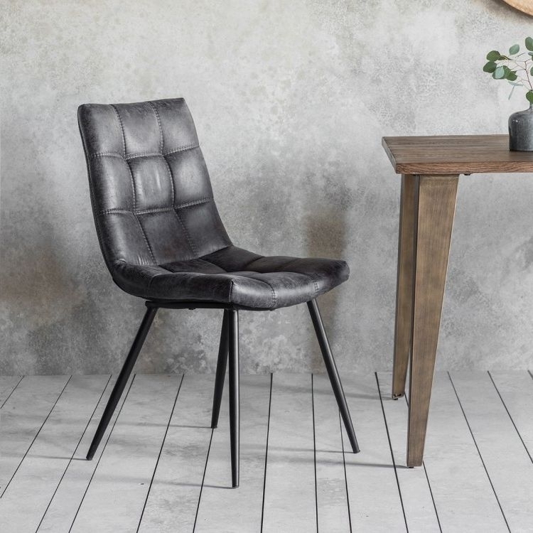 Product photograph of Clearance - Darwin Grey Dining Chair Sold In Pairs - D504 from Choice Furniture Superstore.