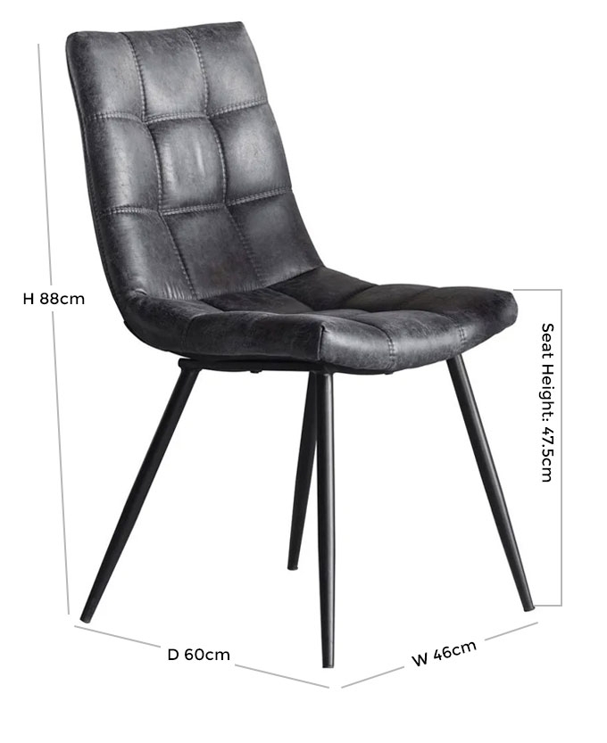 Product photograph of Clearance - Darwin Grey Dining Chair Sold In Pairs - D504 from Choice Furniture Superstore.