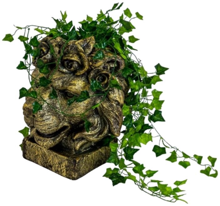 Product photograph of Large Lion Head Planter from Choice Furniture Superstore.