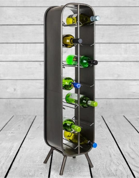 Product photograph of Camden Industrial Large 14 Bottle Wine Rack from Choice Furniture Superstore.