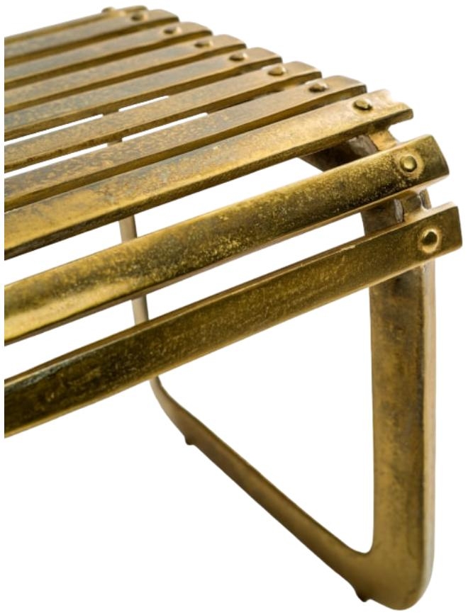 Product photograph of Antique Gold Bench from Choice Furniture Superstore.