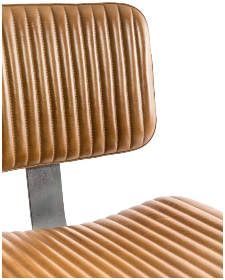 Product photograph of Industrial Vintage Ribbed Chair from Choice Furniture Superstore.