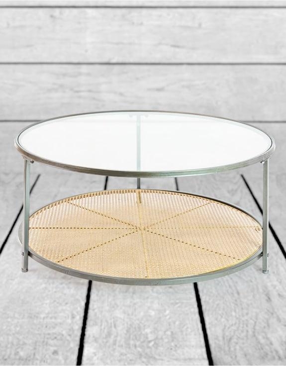 Product photograph of Rattan Round Coffee Table from Choice Furniture Superstore.