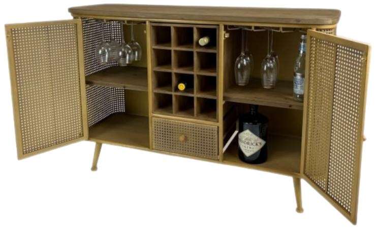 Product photograph of Retro Medium Sideboard Bar Unit from Choice Furniture Superstore.