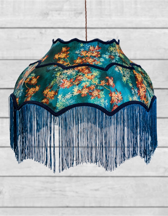 Product photograph of Frilled Lamp Shade from Choice Furniture Superstore.