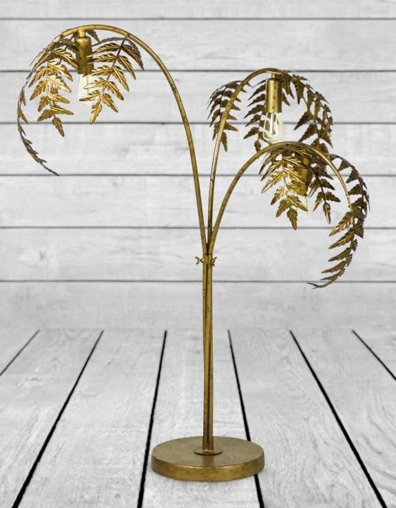 Product photograph of Palm Leaf Table Lamp from Choice Furniture Superstore.
