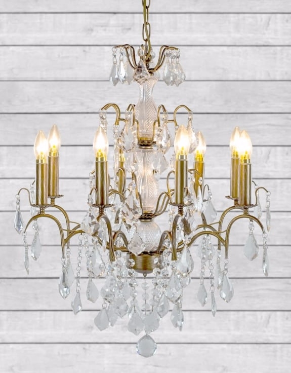 Product photograph of 8 Branch French Chandelier from Choice Furniture Superstore.