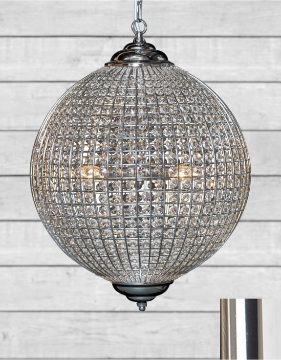 Product photograph of Large Globe Chandelier from Choice Furniture Superstore.